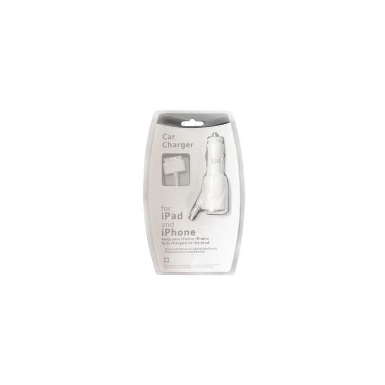 Car Charger for The New iPad, iPad 2,iPad, iPhone3G/3GS/4/4S,iPod Touch/Classic/Nano/Mini