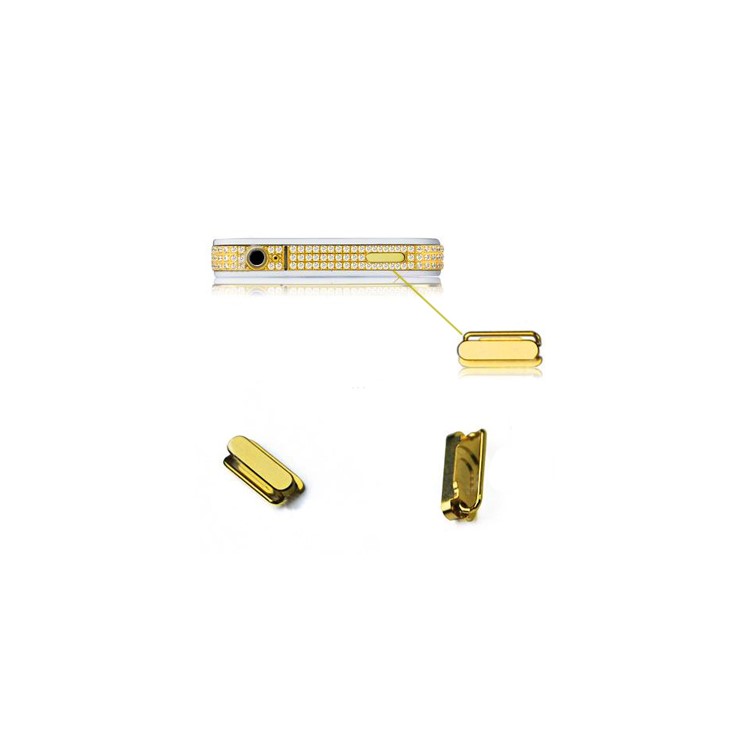 Golden Metal Rhinestone Middle Plate with Small Parts for iPhone 4 4G