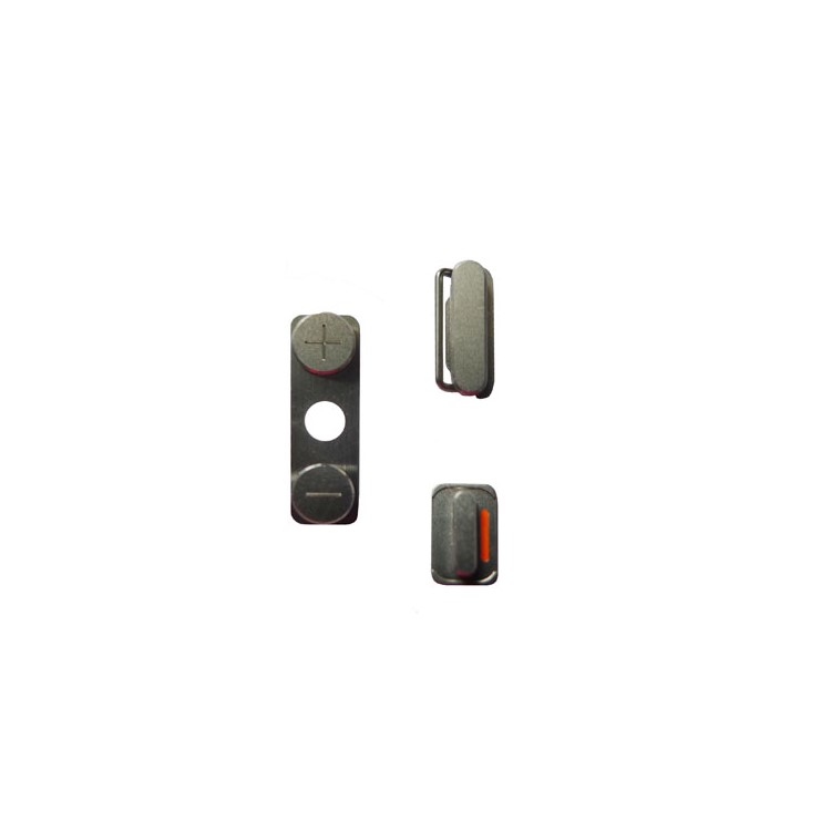 3 in 1 Side Button Power Volume Mute Key Kit for iPhone 4 4G