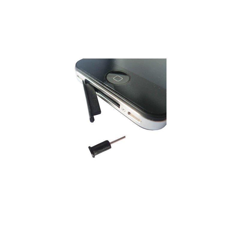 2 in 1 iPhone 4G Anti Dust Plug Stopper Set (Dock Stopper and Earphone Plug)