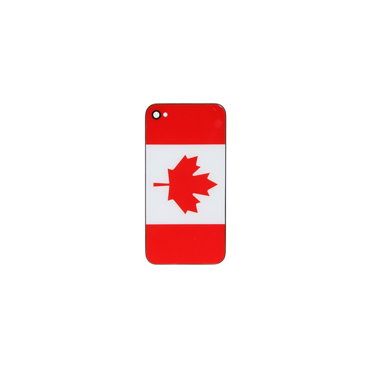 Top-quality iPhone 4 Hard Plastic Battery Housing Cover with Canadian National Flag