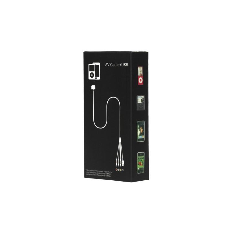 6ft Composite AV TV RCA Audio Video USB Cable for iPhone 3G 2G