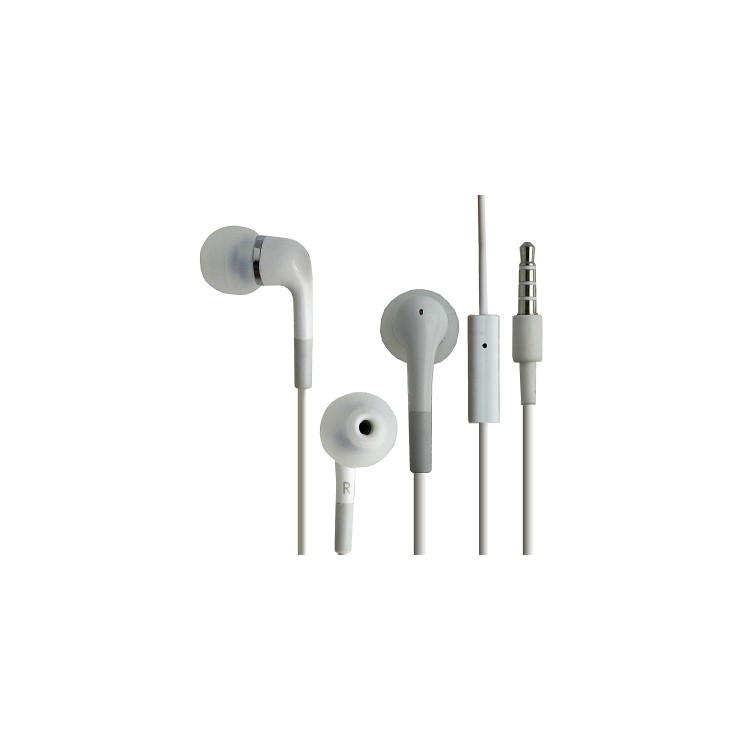 White 3.5mm iPhone 3G & 3GS Stereo Headset with mic
