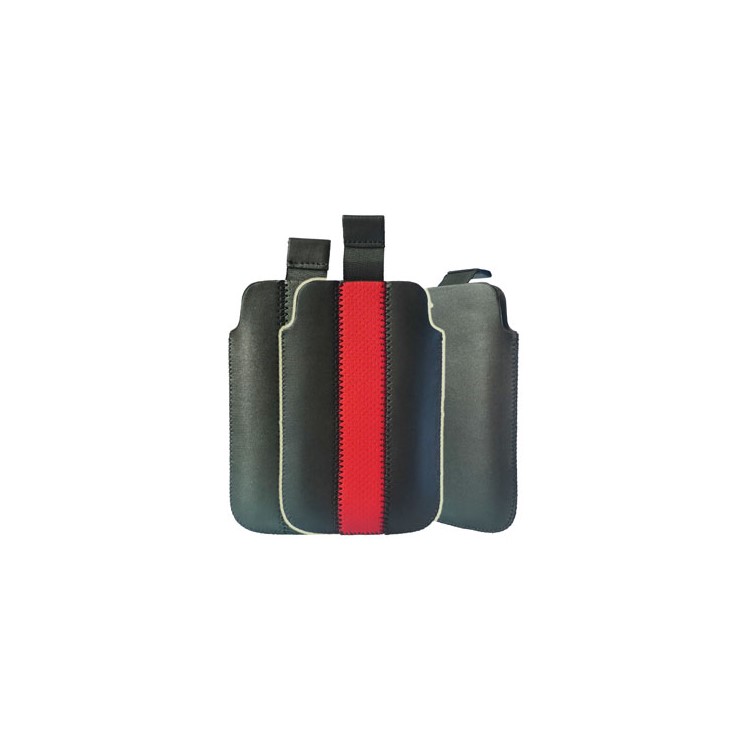 Novel Self Pulling Tab Leather Pouch for iPhone 3G & iPhone 3GS