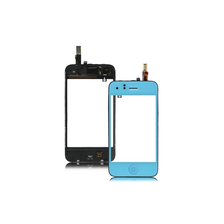 iPhone 3GS Touch Screen Digitizer with Home Button Bezel Earpiece ect - Baby Blue