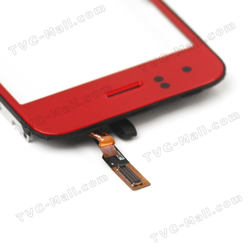 iPhone 3GS Touch Screen Digitizer with Home Button Bezel Earpiece ect - Red