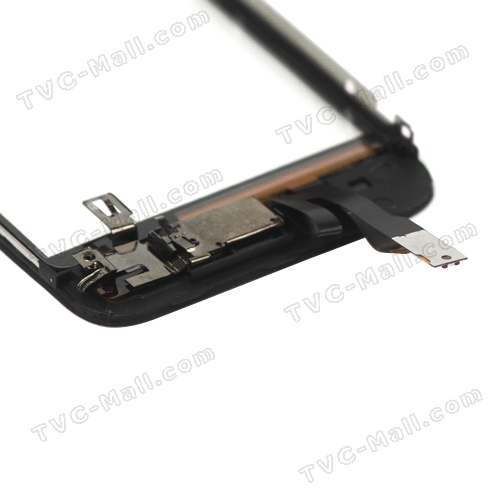 iPhone 3GS Touch Screen Digitizer with Home Button Bezel Earpiece ect - Red