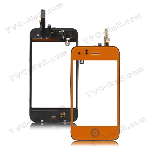 iPhone 3GS Touch Screen Digitizer with Small Parts - Orange