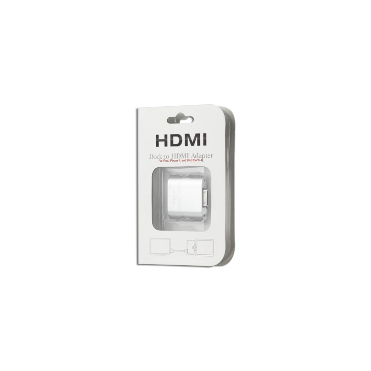 Dock to HDMI / Mini USB Adapter for iPad , iPad 2, iPhone 4, iPod Touch 4