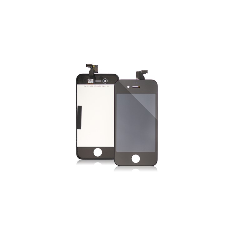 iPhone 4 LCD Assembly w/ Touch Screen and Supporting Frame (Original) - Black