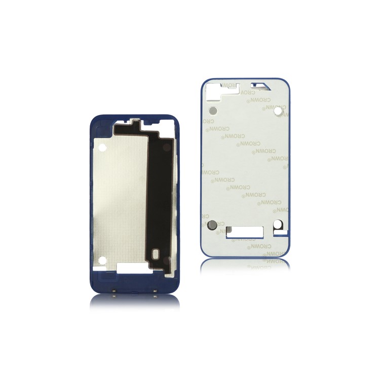 Plastic Frame Bezel for iPhone 4 Back Cover Housing - Dark Blue