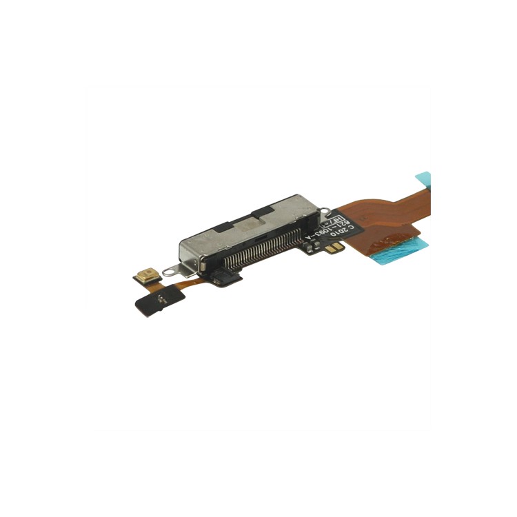 Dock Connector Circuit Charging Port Flex Cable for iPhone 4 (High Quality) - Black