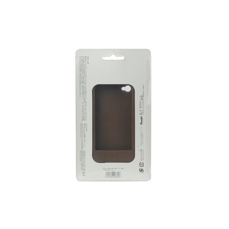 Cute Owl Designs Silicone Case Cover Skin for iPhone 4 4S - Coffee