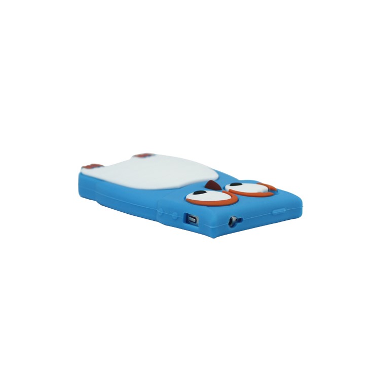 Likable Owl Designs Silicone Cover for iPhone 4 4S - Blue
