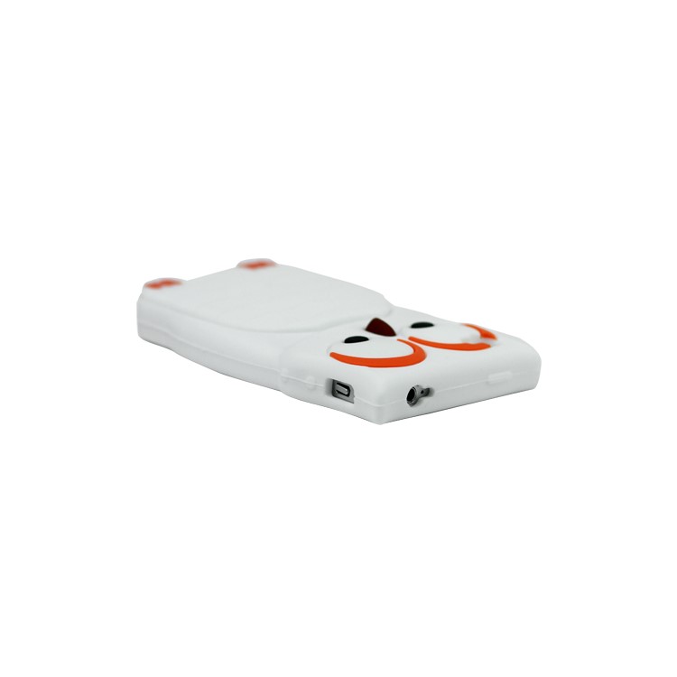 iPhone 4 4S Adorable Owl Designs Silicone Case Cover Skin - White