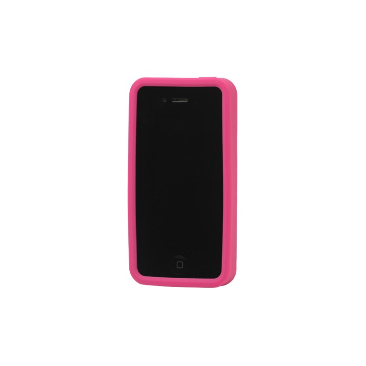 Stylish Piano Silicone Skin Case Cover for iPhone 4 4S - Rose
