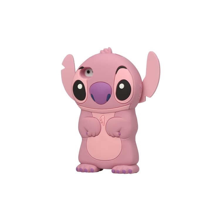 3D Endearing Stitch Silicone Case for iPhone 4 4S - Pink