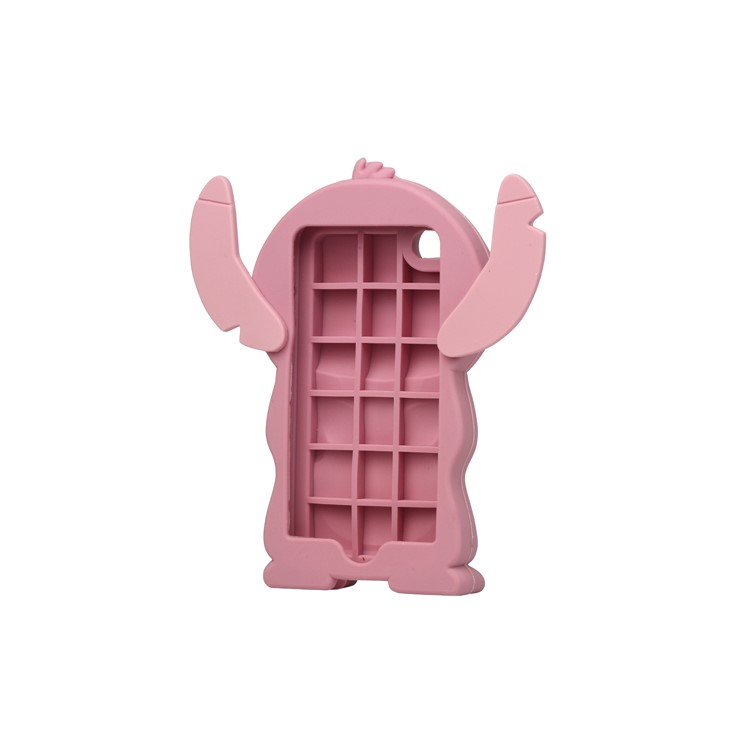 3D Endearing Stitch Silicone Case for iPhone 4 4S - Pink