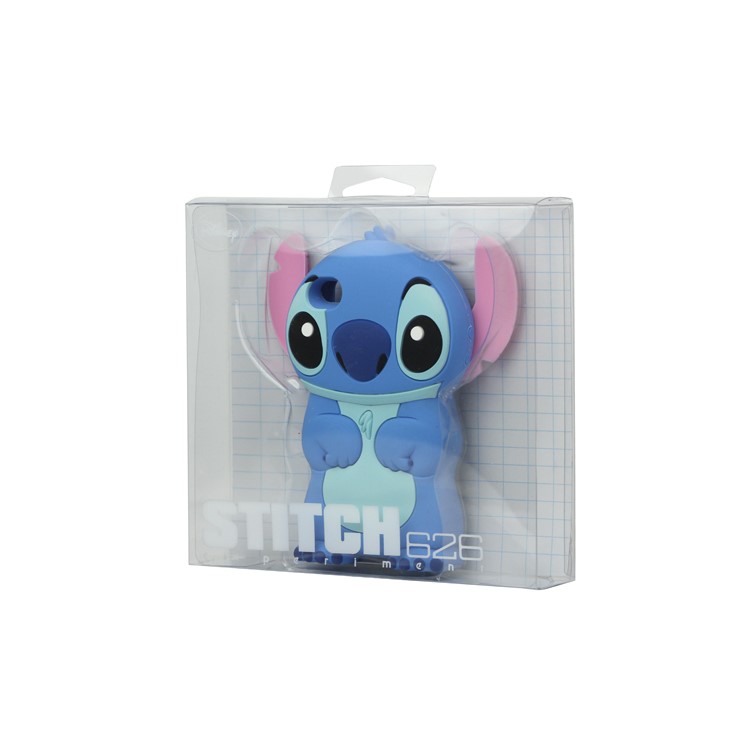 3D Endearing Stitch Silicone Case for iPhone 4 4S - Blue