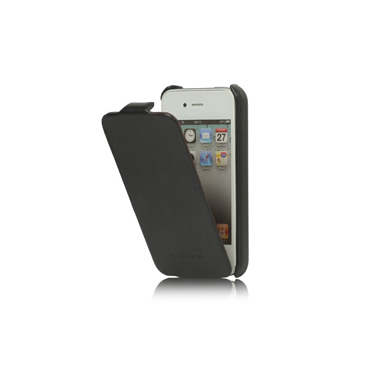 Genuine HOCO Duke Advanced Leather Case Cover for iPhone 4 4S - Black