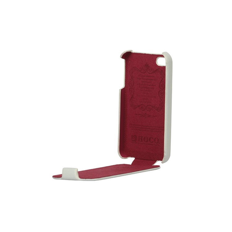 Genuine HOCO Duke Advanced Leather Case Cover for iPhone 4 4S - White