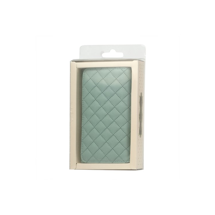 Grid Leather Case Cover for iPhone 4S 4 HTC One V Samsung S5690 Galaxy Xcover - Green