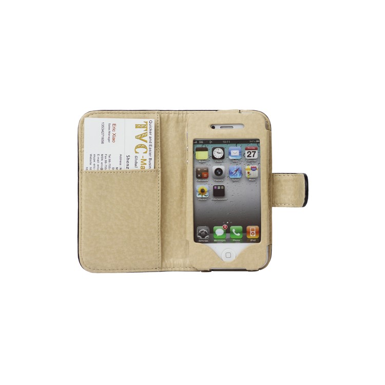 Crocodile Wallet Leather Flip Case Cover for iPhone 4 4S