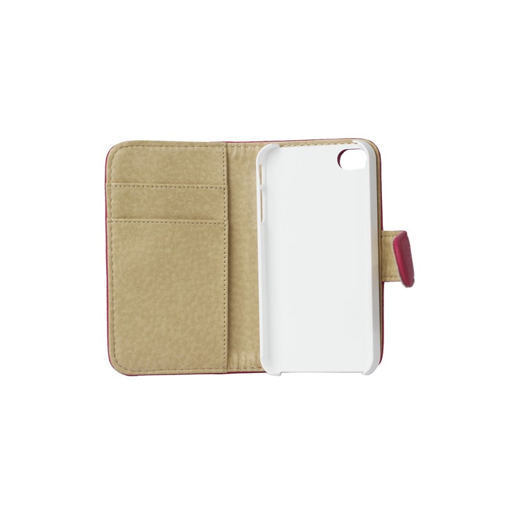 Lychee Magnetic Wallet Leather Case Cover for iPhone 4 4S