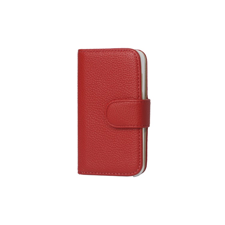 Lychee Magnetic Wallet Leather Case Cover for iPhone 4 4S