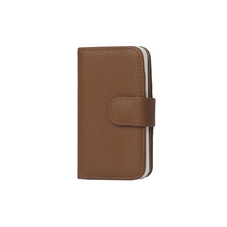 Lychee Magnetic Wallet Leather Case Cover for iPhone 4 4S