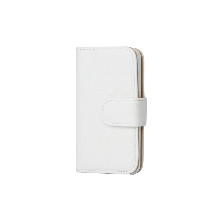 Lychee Magnetic Wallet Leather Case Cover for iPhone 4 4S