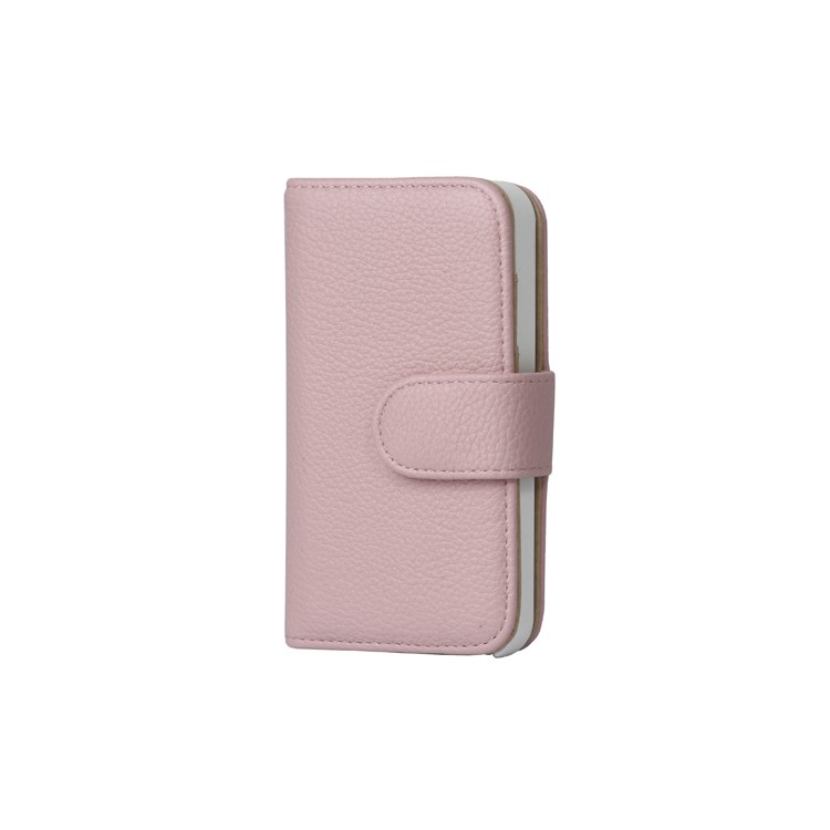 Lychee Magnetic Wallet Leather Case Cover for iPhone 4 4S