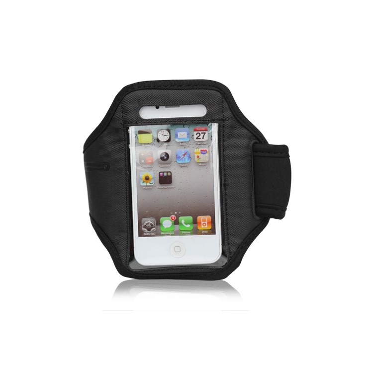 Adjustable Sports Armband Case for iPhone 4 4S - Black