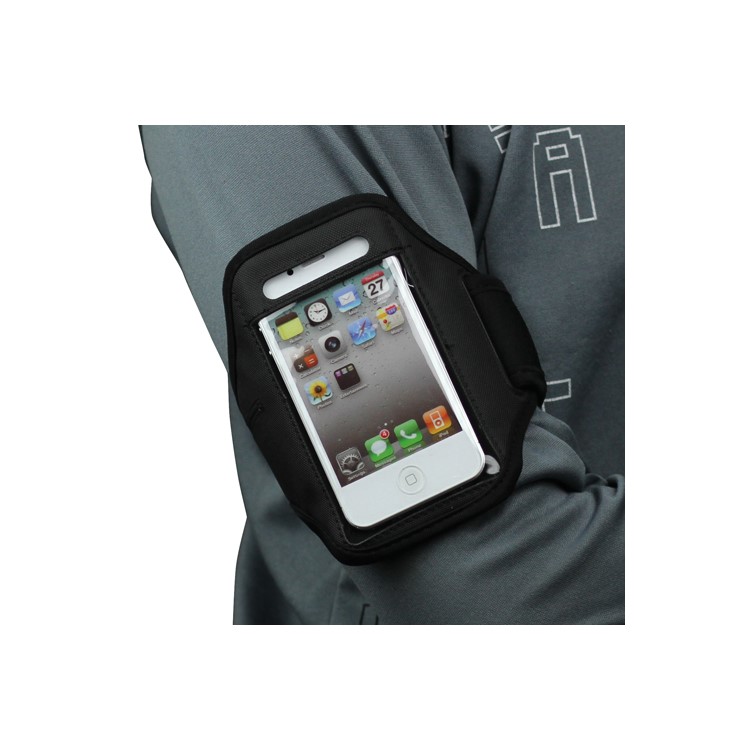 Adjustable Sports Armband Case for iPhone 4 4S - Black