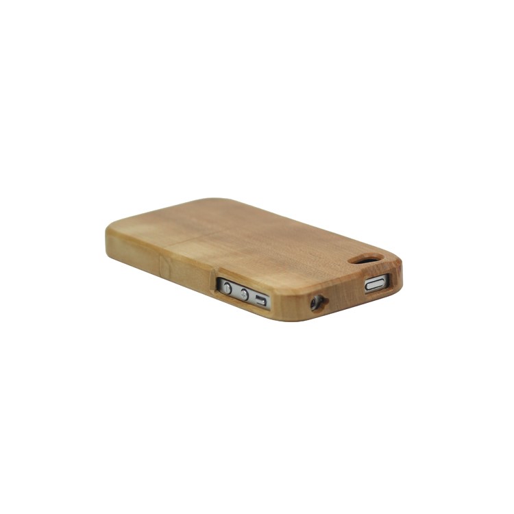 Snap-on Natural Wood Wooden Case Cover for iPhone 4 4S