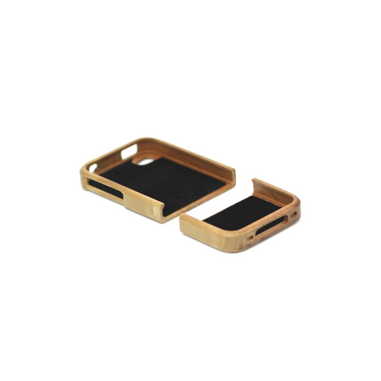 Snap-on Natural Wood Wooden Case Cover for iPhone 4 4S