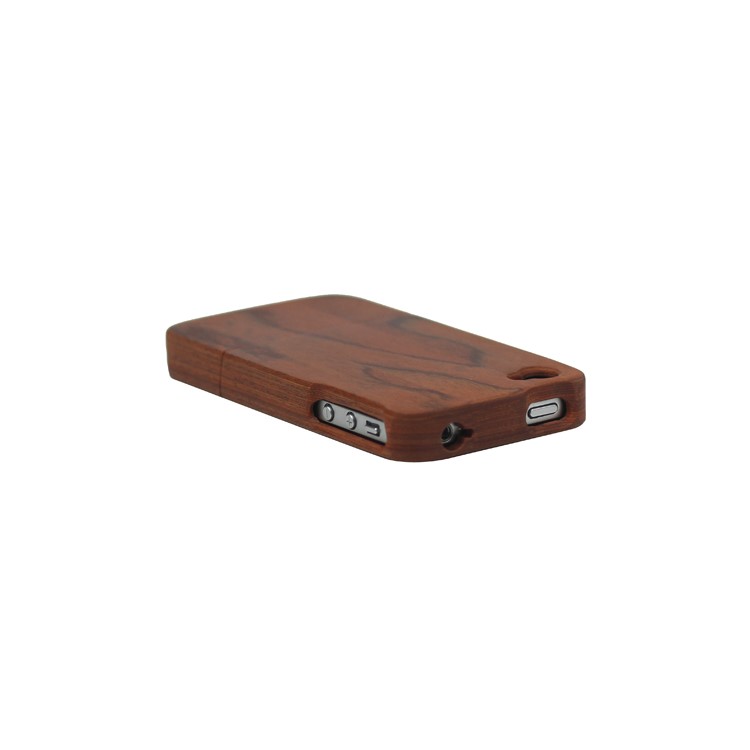Snap-on Elegant Natural Wood Wooden Case Cover for iPhone 4 4S
