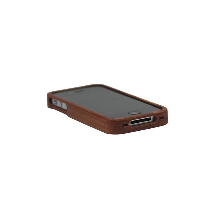Snap-on Elegant Natural Wood Wooden Case Cover for iPhone 4 4S