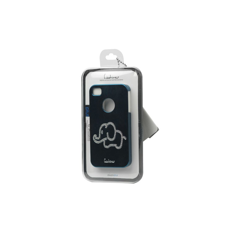 Eileen Elephant Lime Series Rhinestone Swarovski Electroplating Case for iPhone 4 4S - Capri Blue
