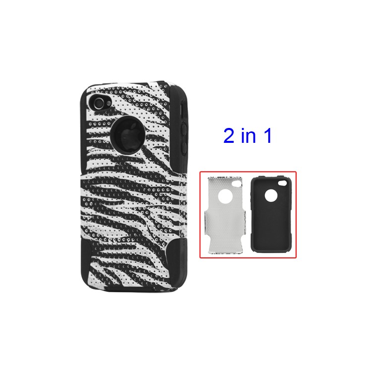 Stylish Zebra iPhone 4 4S Commuter Series Case