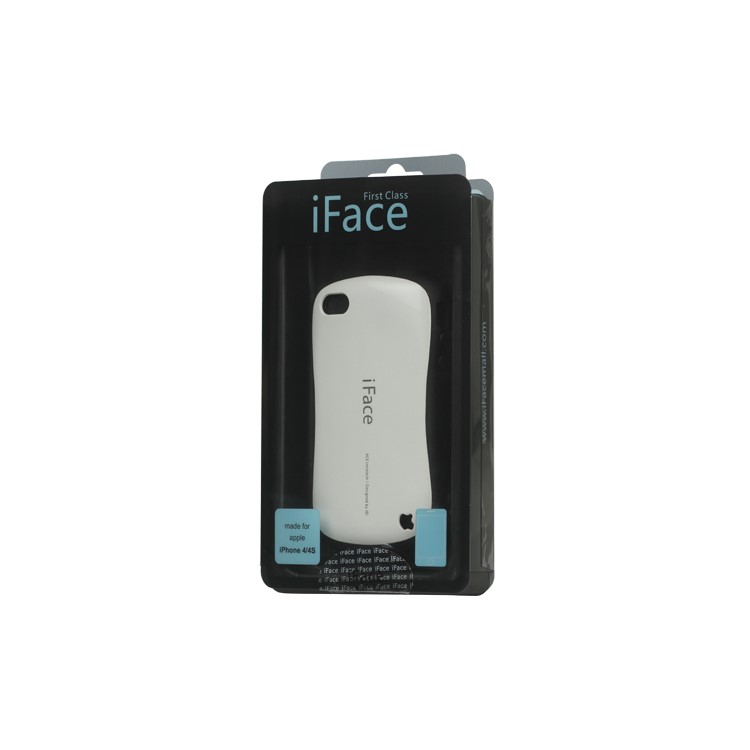 First Class iPhone 4 4S Shock-absorbing Urethane Premium Case - White