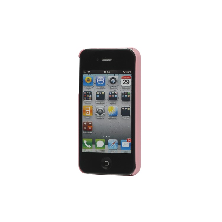 Sparkling Flowers Pearl Diamante Case Cover for iPhone 4 4S - Pink