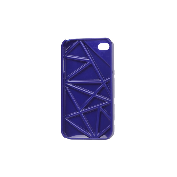 Premium 3D Hard Plastic Case Cover for iPhone 4 4S - Dark Blue