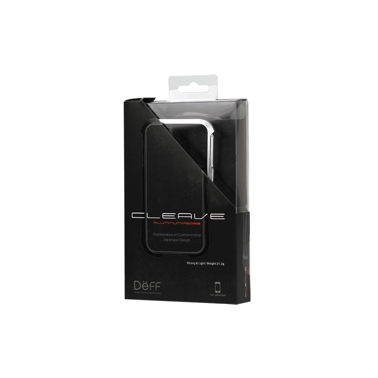 Deff Cleave Metal Blade Bumper Frame Case for iPhone 4 4S - Silver