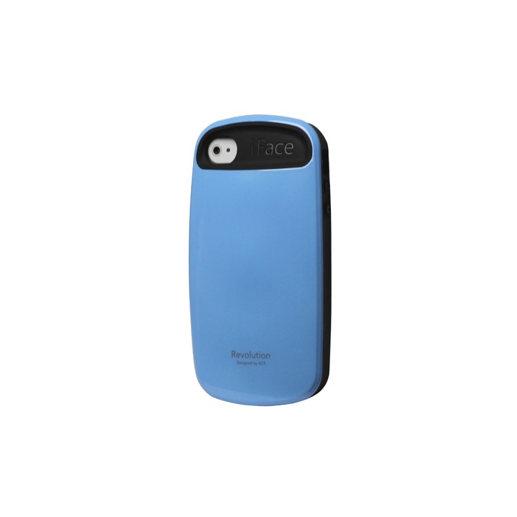 Glossy Hard Cover Case for iPhone 4 4S - Baby Blue