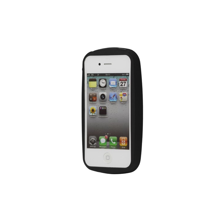 Glossy Hard Cover Case for iPhone 4 4S - Baby Blue