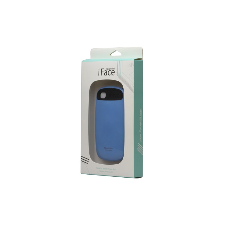 Glossy Hard Cover Case for iPhone 4 4S - Baby Blue