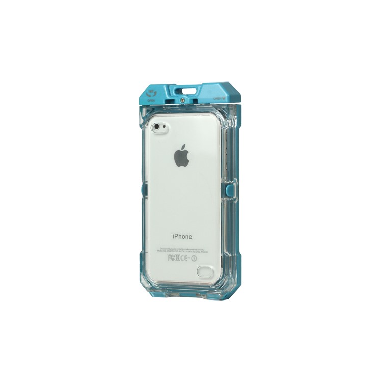 iPega Waterproof Hard Plastic Case Cover for iPhone 4 4S - Baby Blue