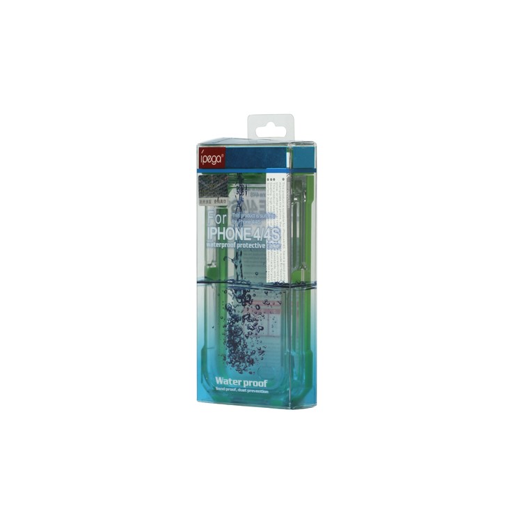 iPega Waterproof Hard Plastic Case Cover for iPhone 4 4S - Green