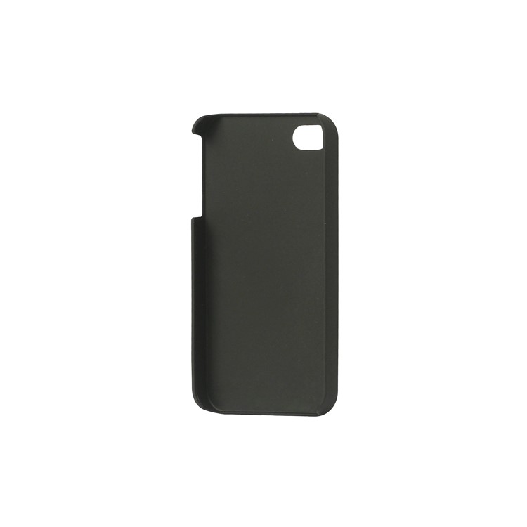 Rubberized Hard Case Cover for iPhone 4 4S - Black